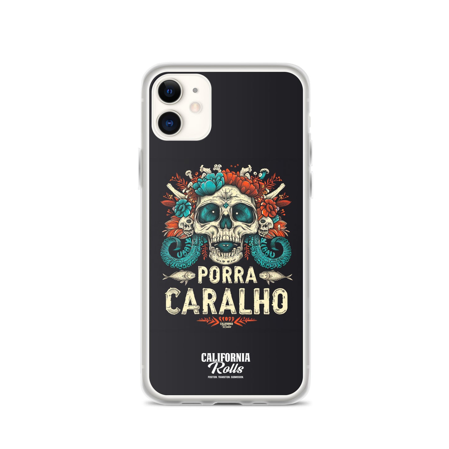 Porra Caralho Skull Clear Case for iPhone®