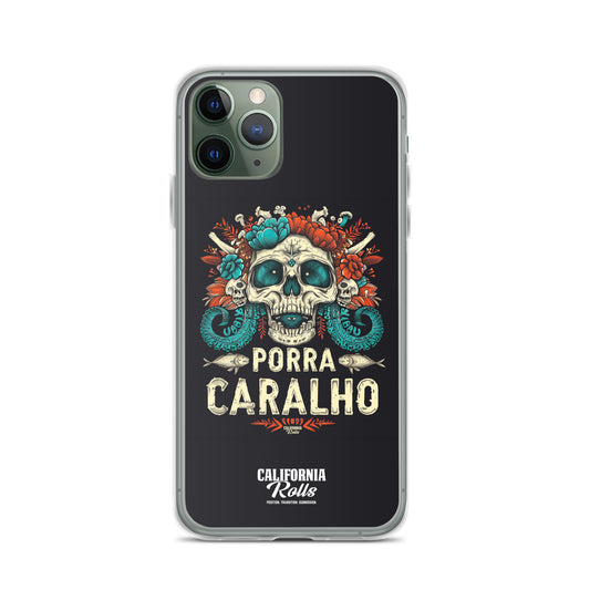 Porra Caralho Skull Clear Case for iPhone®