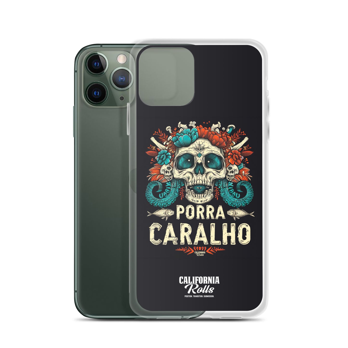 Porra Caralho Skull Clear Case for iPhone®