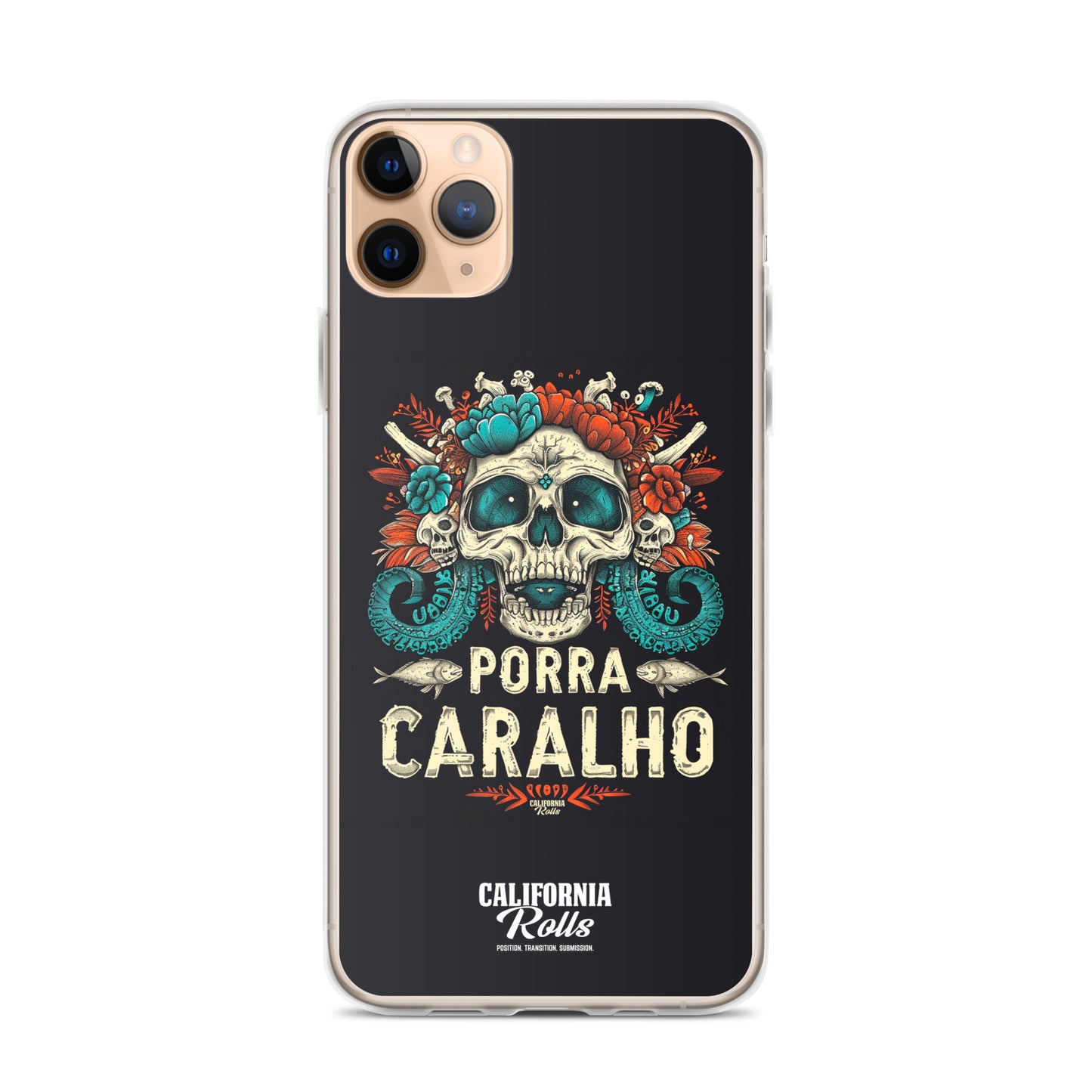 Porra Caralho Skull Clear Case for iPhone®