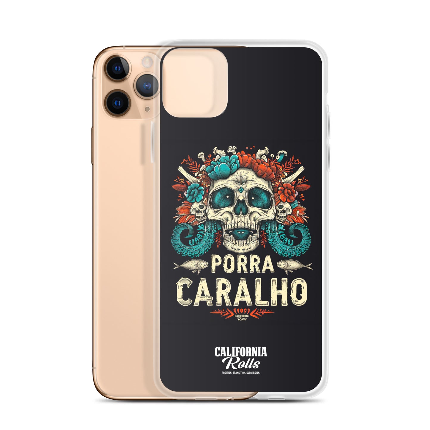 Porra Caralho Skull Clear Case for iPhone®