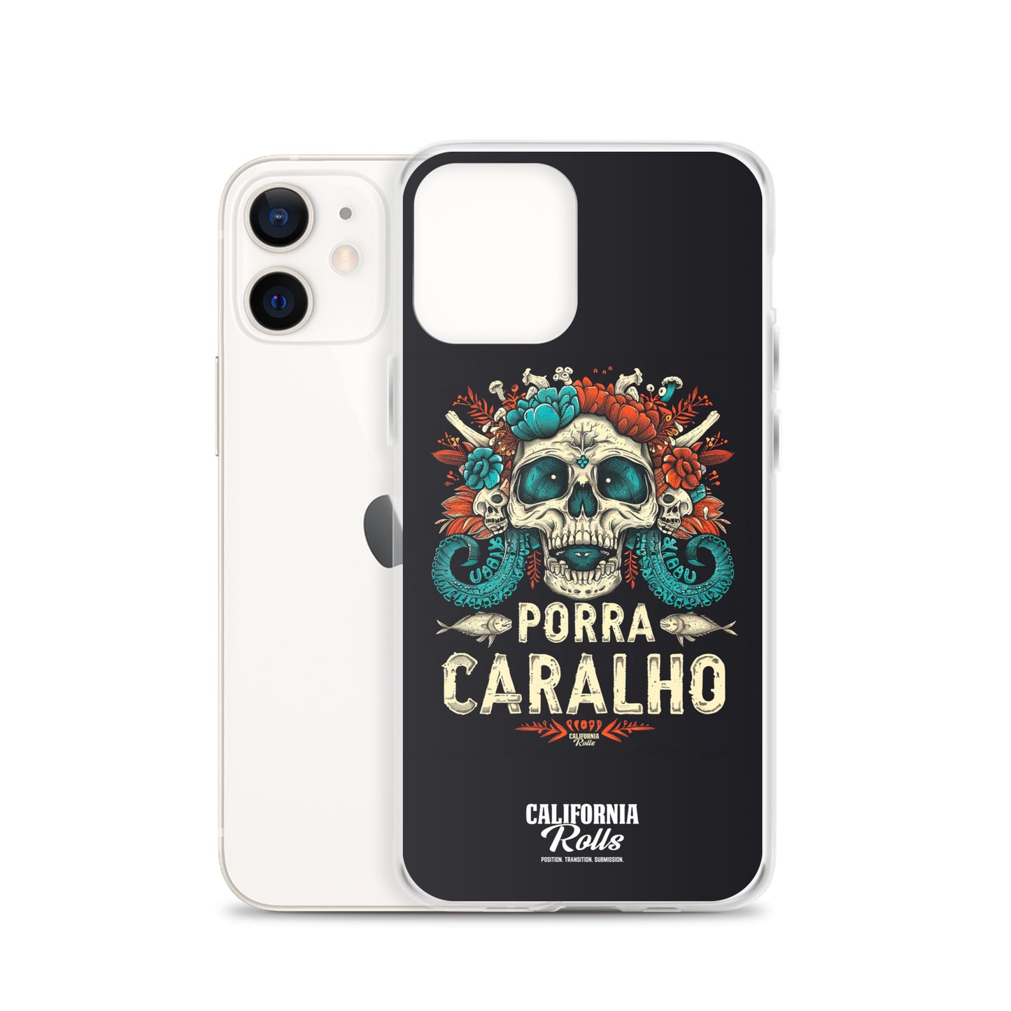 Porra Caralho Skull Clear Case for iPhone®