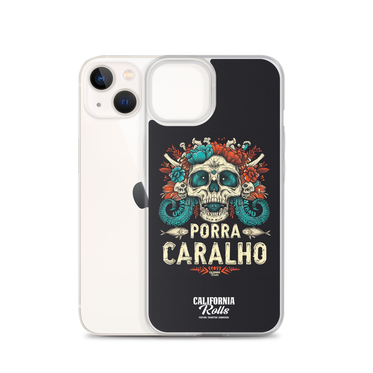 Porra Caralho Skull Clear Case for iPhone®