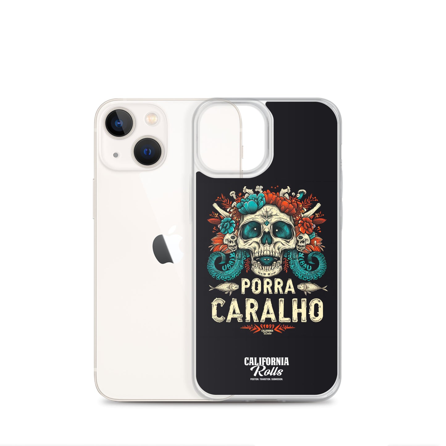 Porra Caralho Skull Clear Case for iPhone®