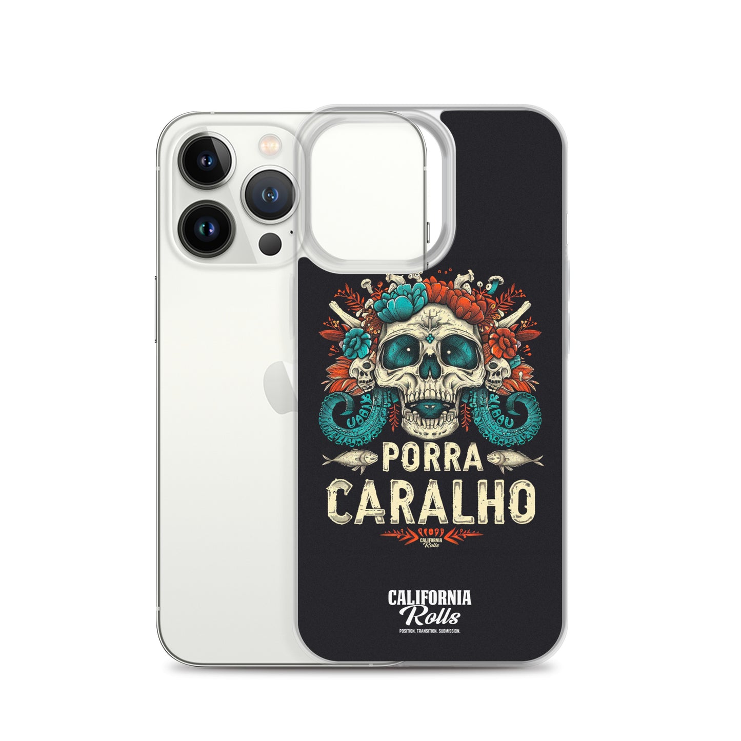 Porra Caralho Skull Clear Case for iPhone®