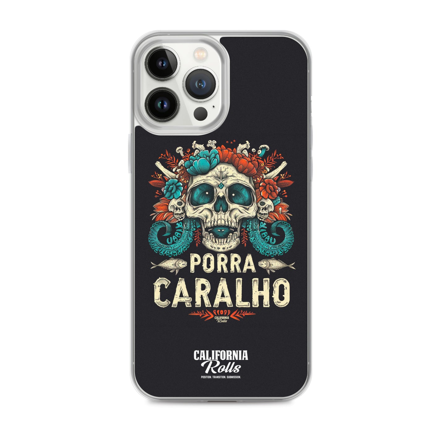 Porra Caralho Skull Clear Case for iPhone®