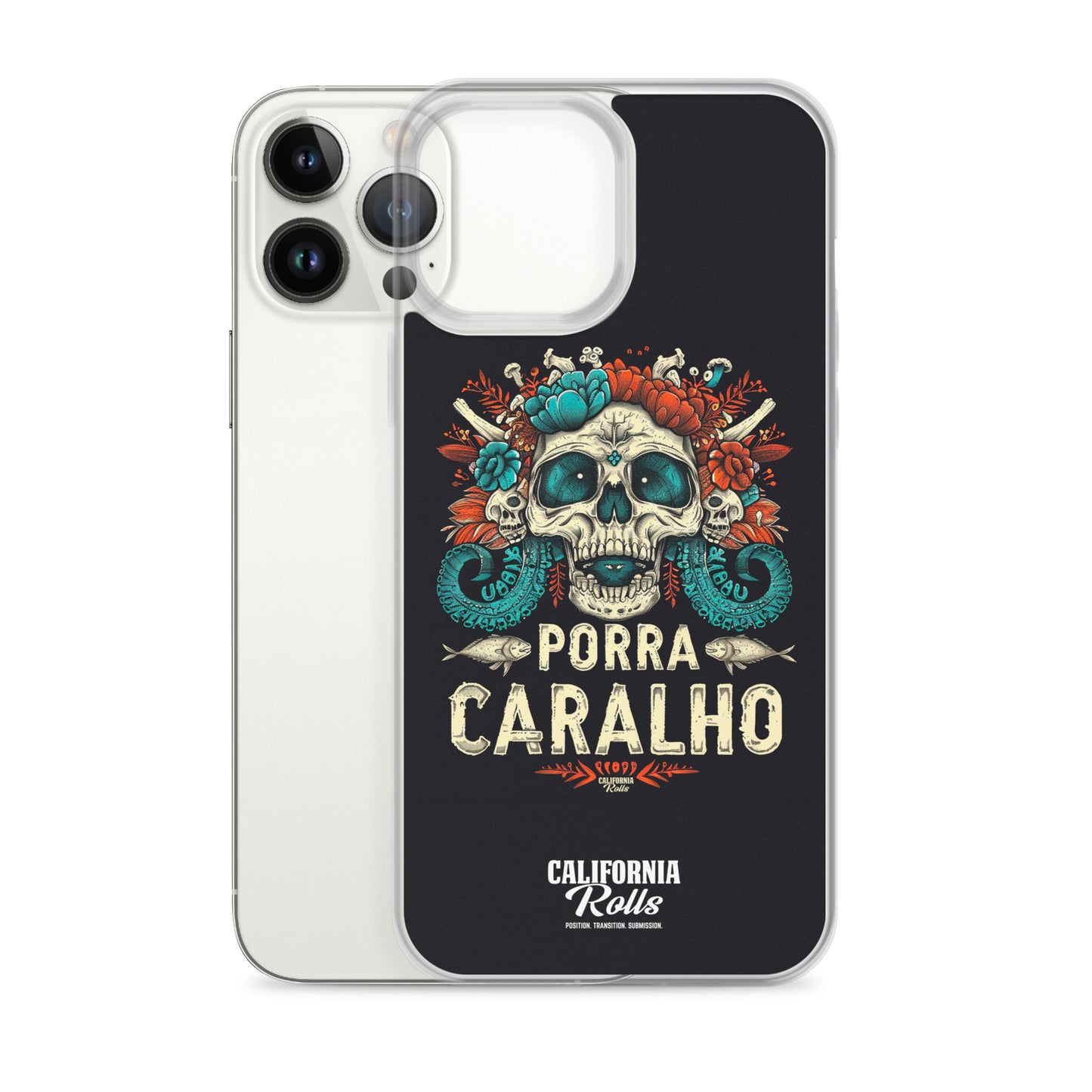 Porra Caralho Skull Clear Case for iPhone®