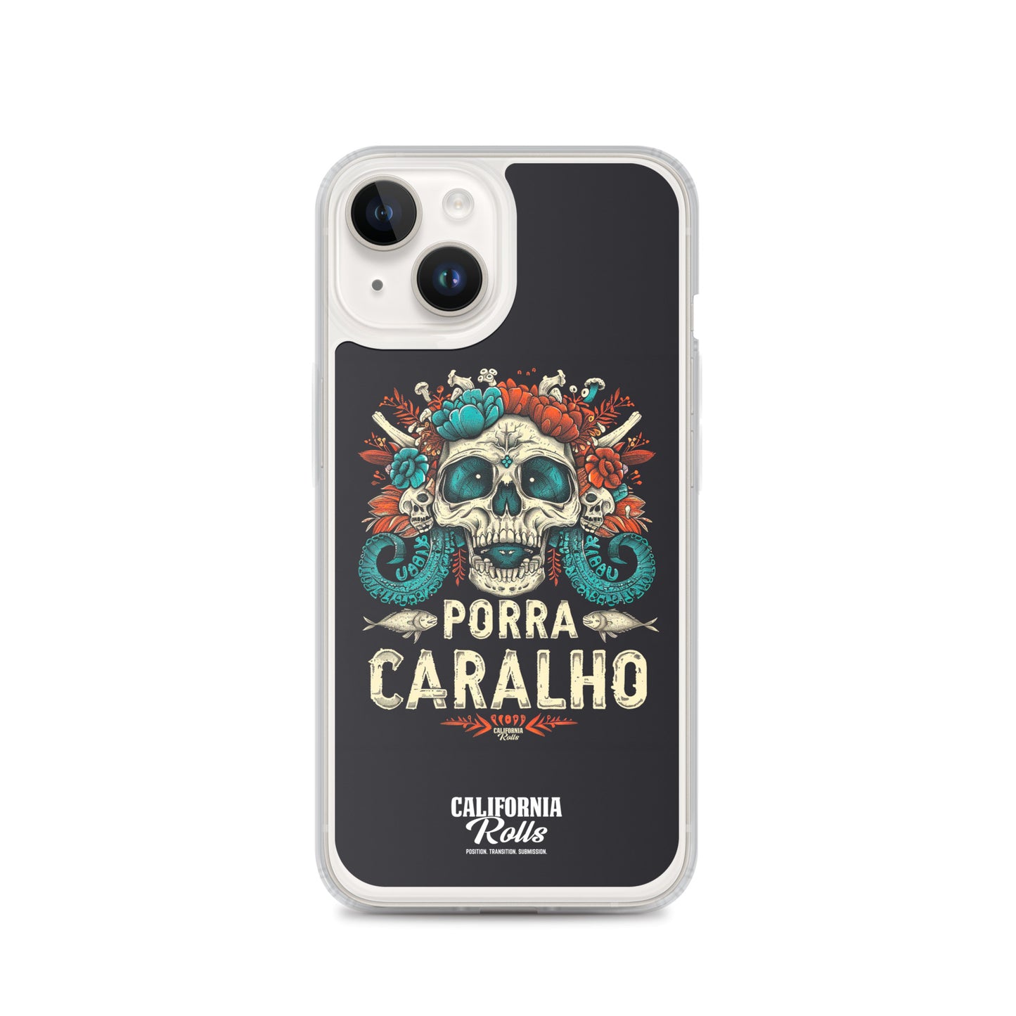 Porra Caralho Skull Clear Case for iPhone®