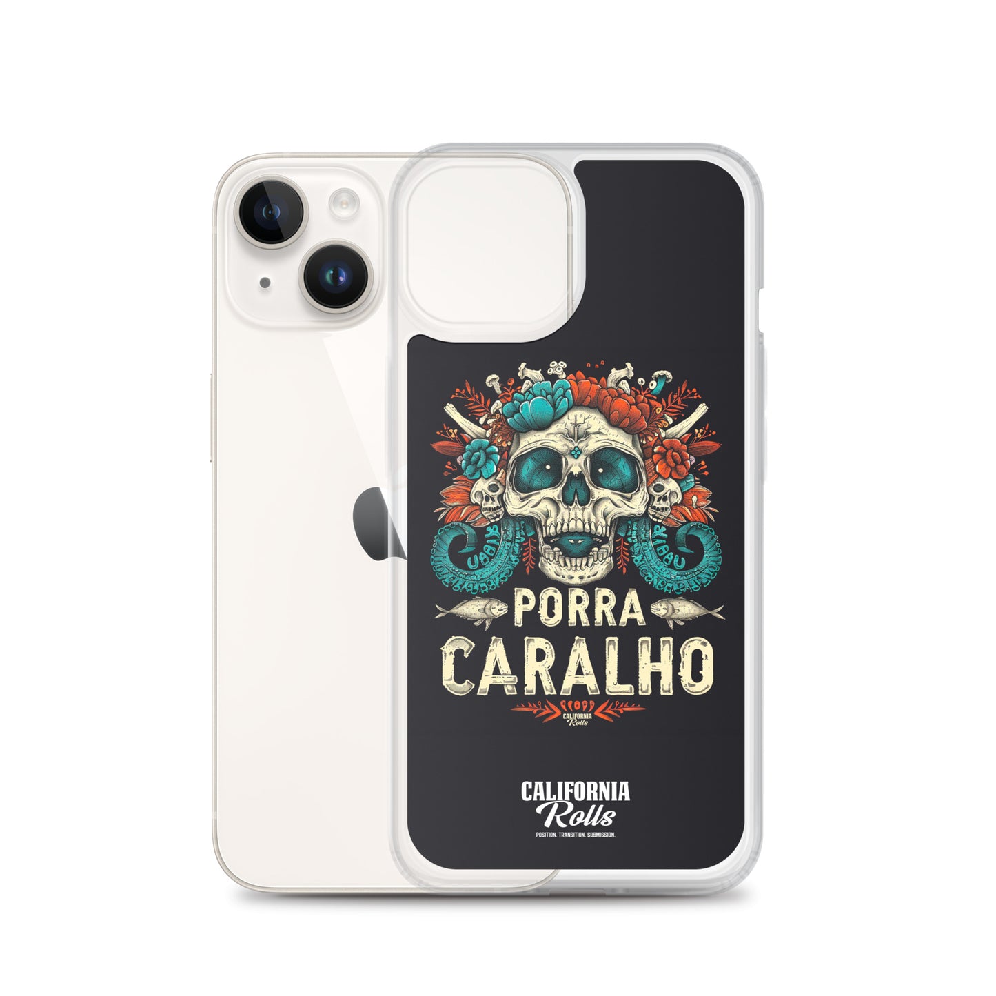 Porra Caralho Skull Clear Case for iPhone®