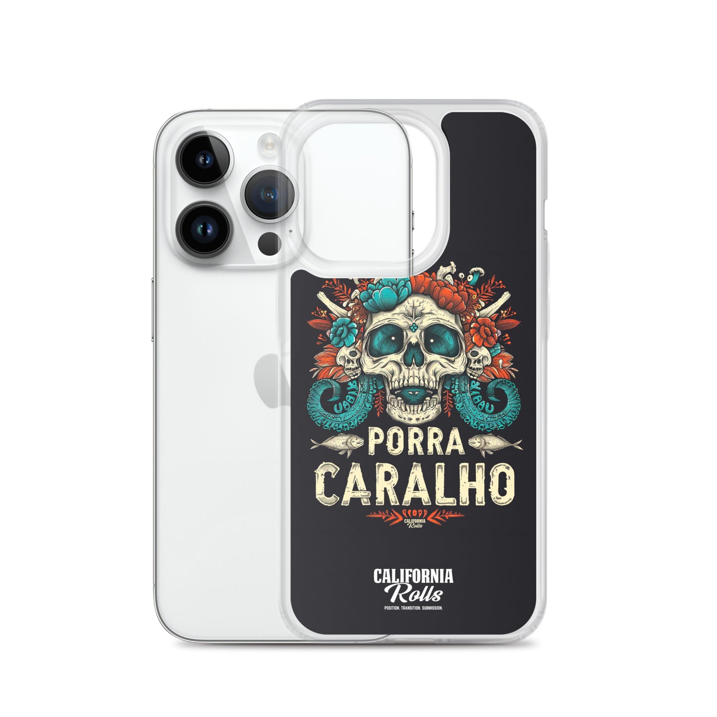 Porra Caralho Skull Clear Case for iPhone®