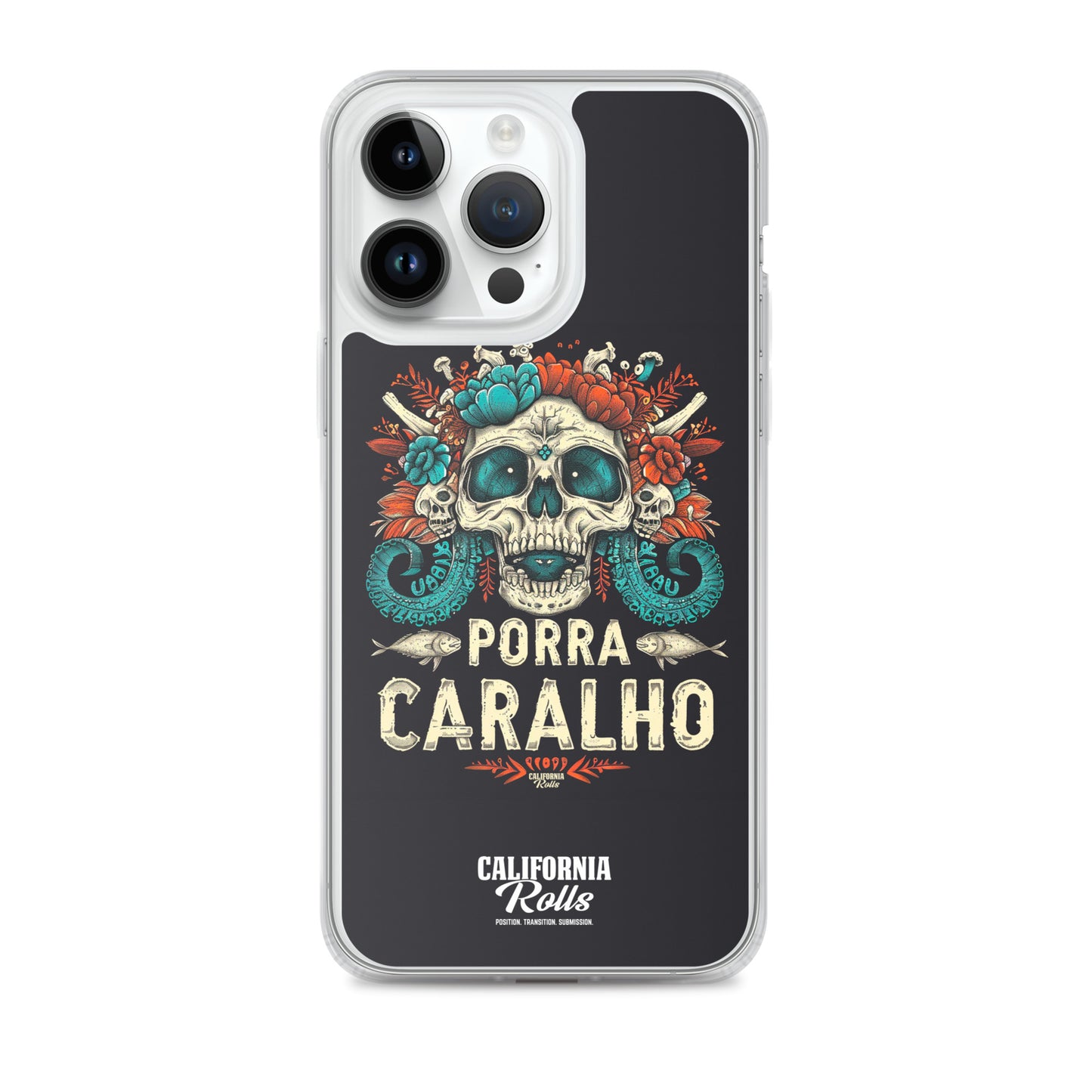 Porra Caralho Skull Clear Case for iPhone®