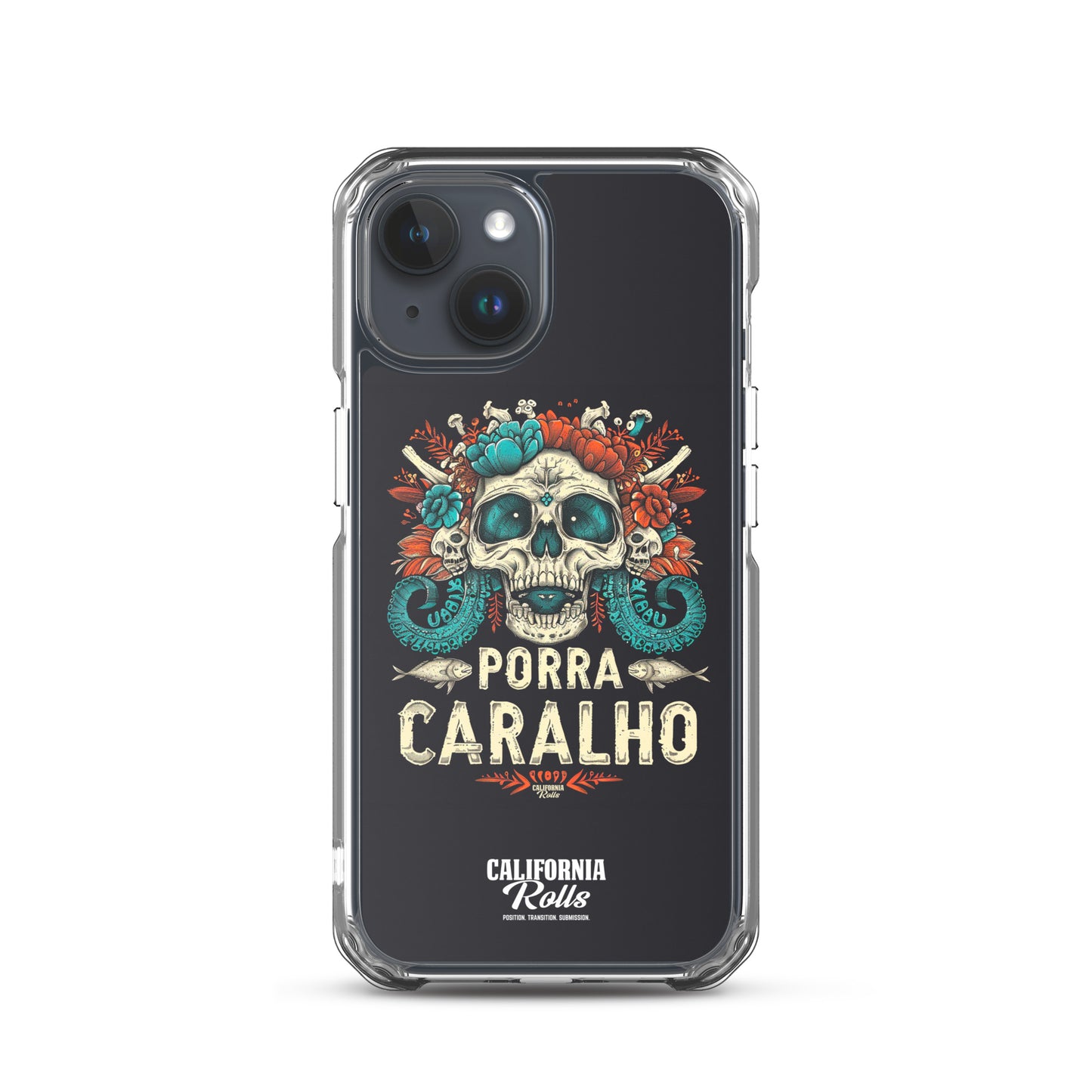 Porra Caralho Skull Clear Case for iPhone®