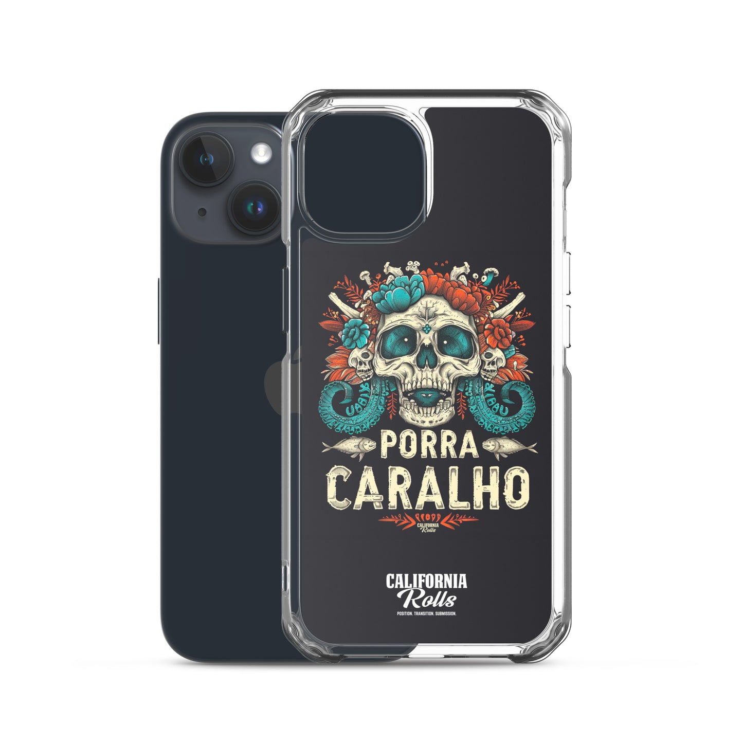 Porra Caralho Skull Clear Case for iPhone®