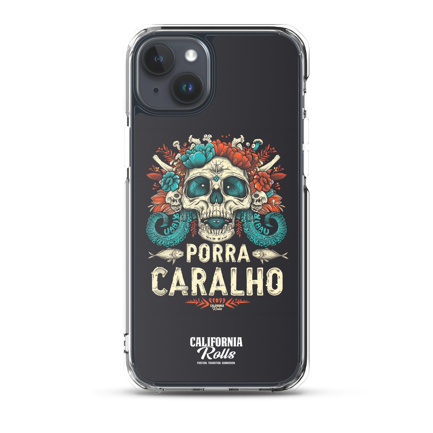 Porra Caralho Skull Clear Case for iPhone®