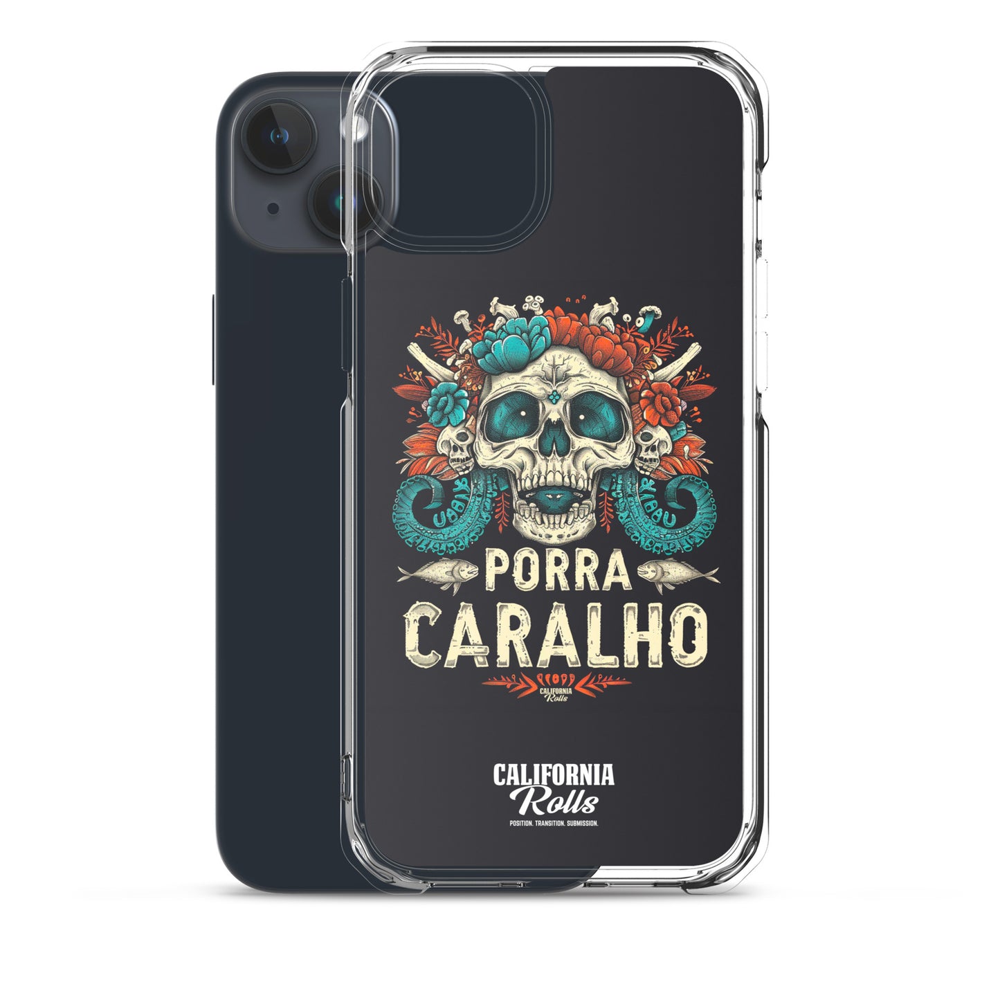 Porra Caralho Skull Clear Case for iPhone®