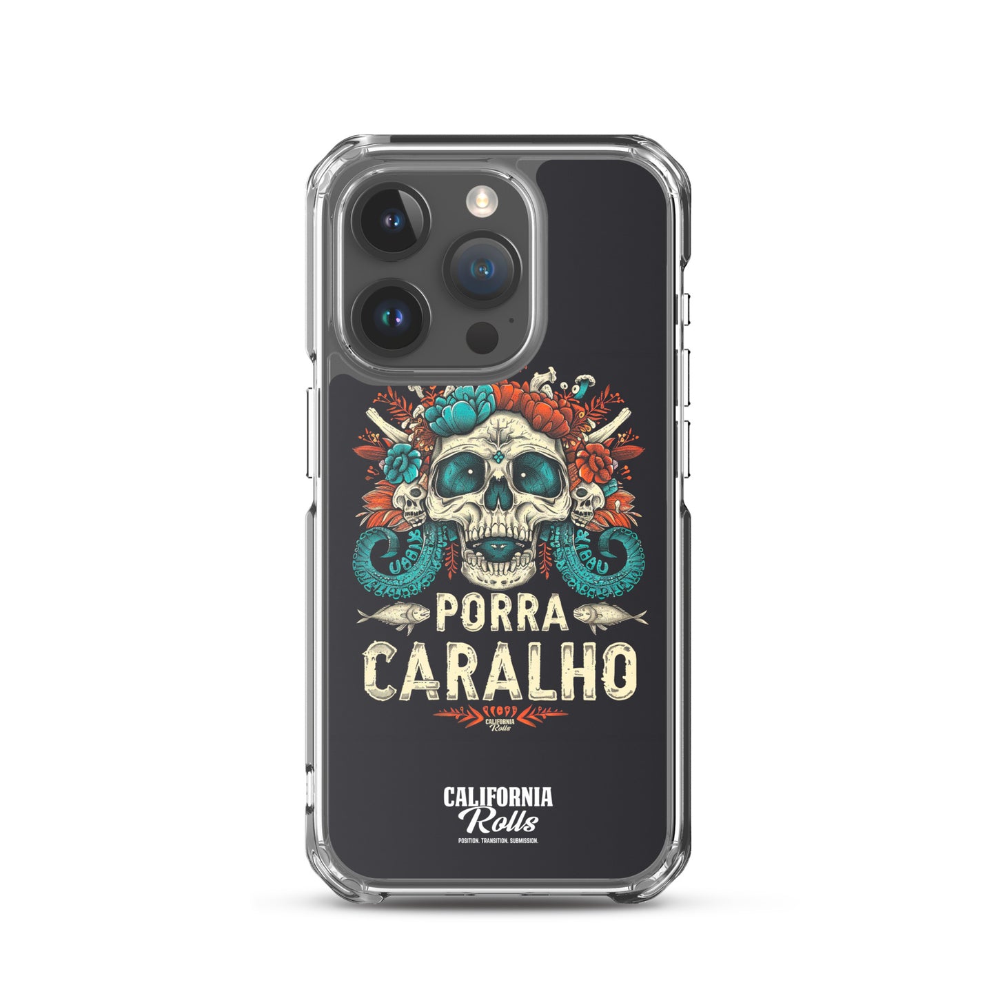 Porra Caralho Skull Clear Case for iPhone®