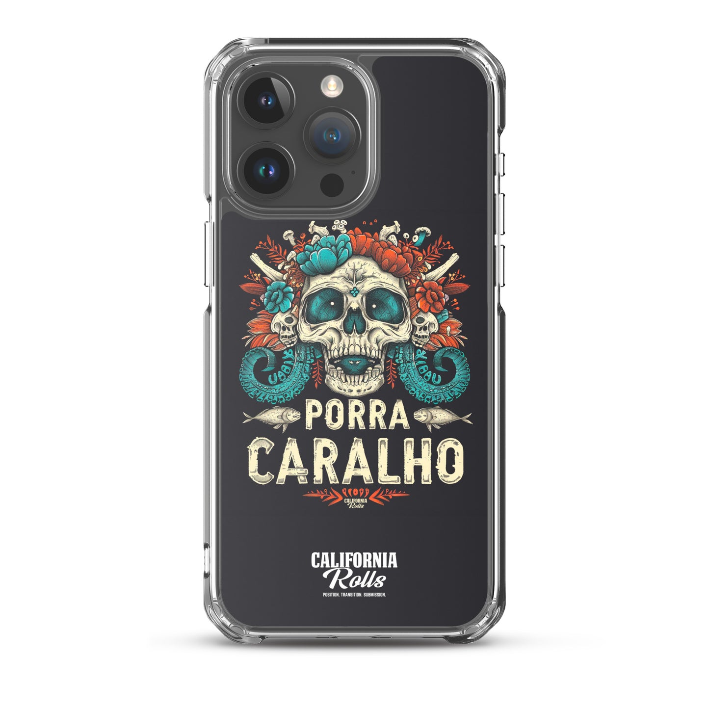 Porra Caralho Skull Clear Case for iPhone®