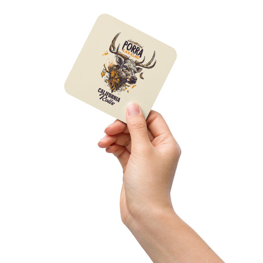 Porra Caralho Deer Cork-back Coaster (One)