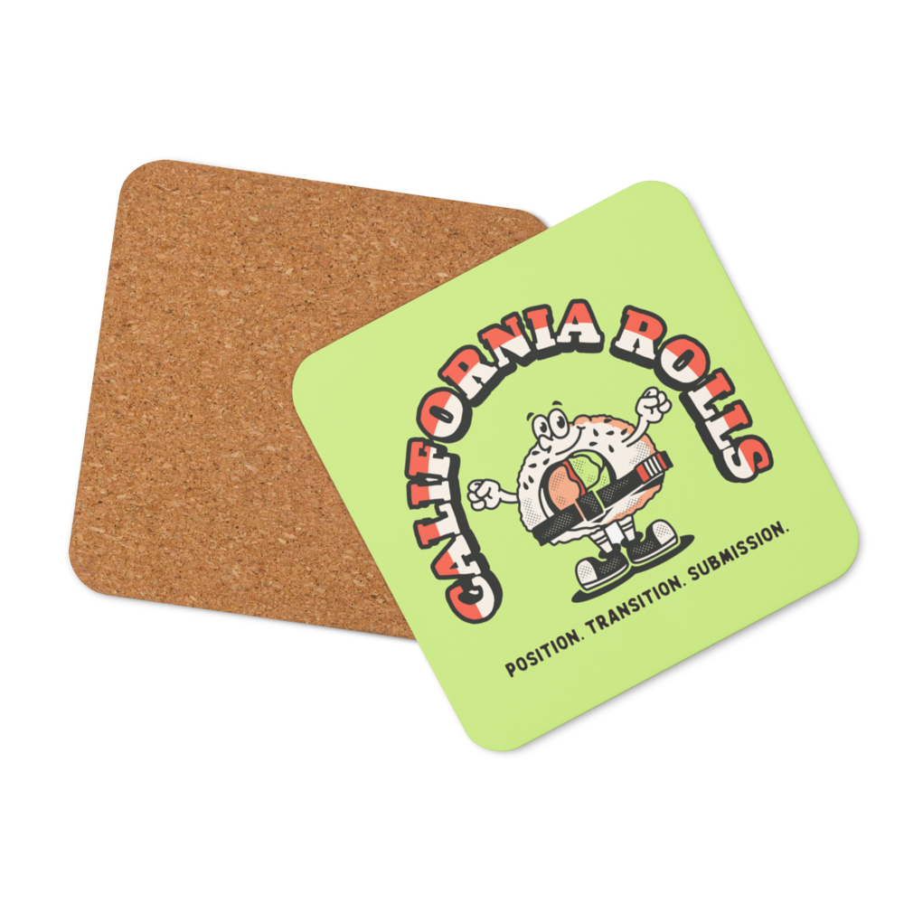 California Rolls Mascot Cork-back Coaster (One)