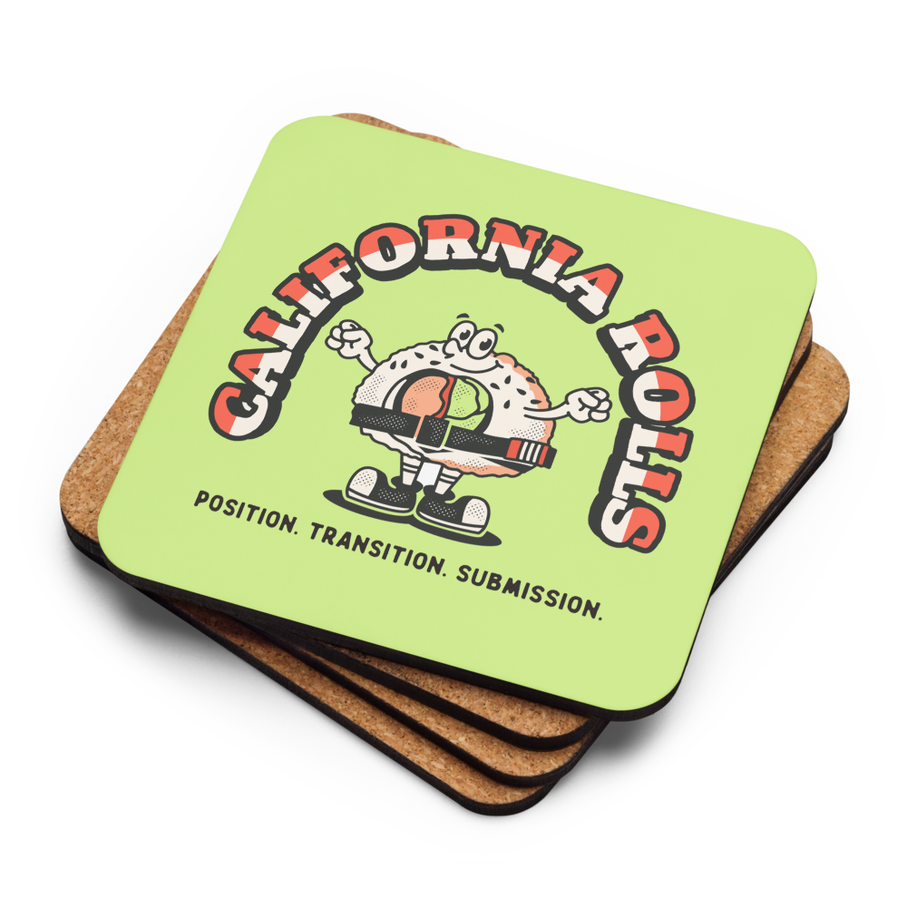 California Rolls Mascot Cork-back Coaster (One)