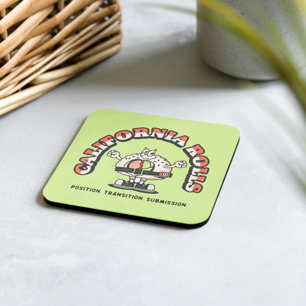 California Rolls Mascot Cork-back Coaster (One)