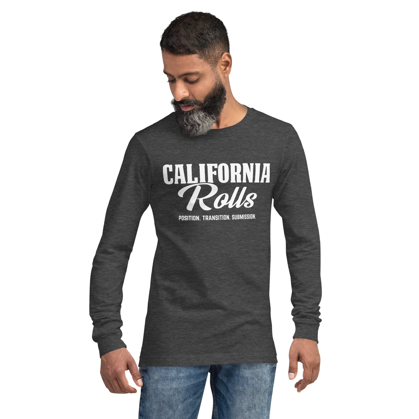 California Rolls - "Position. Transition. Submission." Unisex Long Sleeve Tee