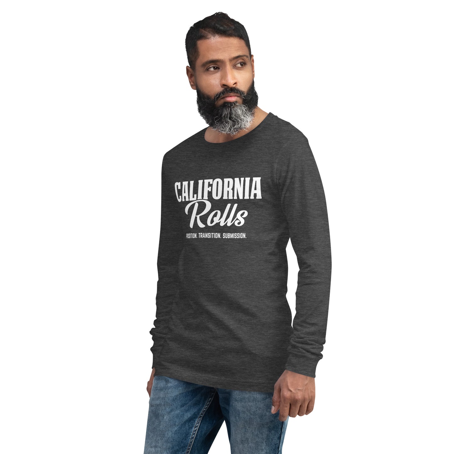 California Rolls - "Position. Transition. Submission." Unisex Long Sleeve Tee