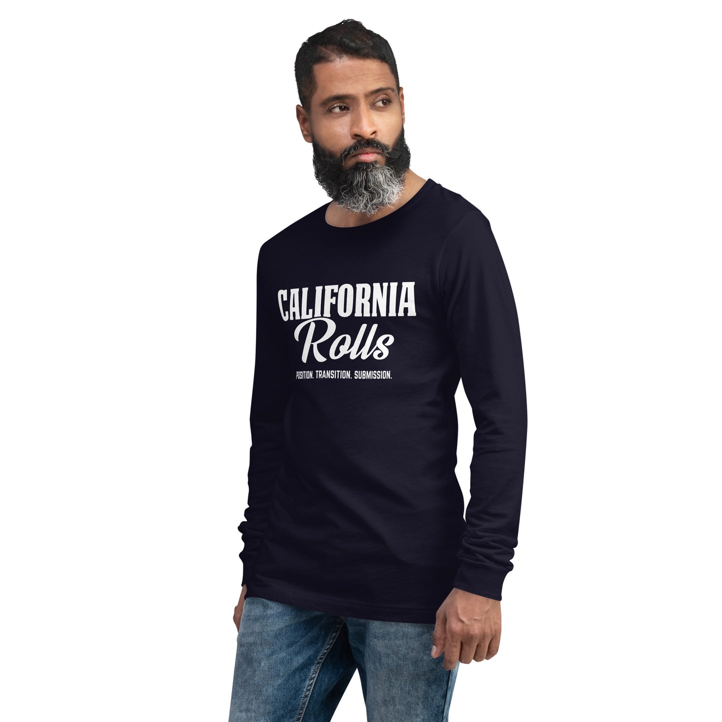 California Rolls - "Position. Transition. Submission." Unisex Long Sleeve Tee