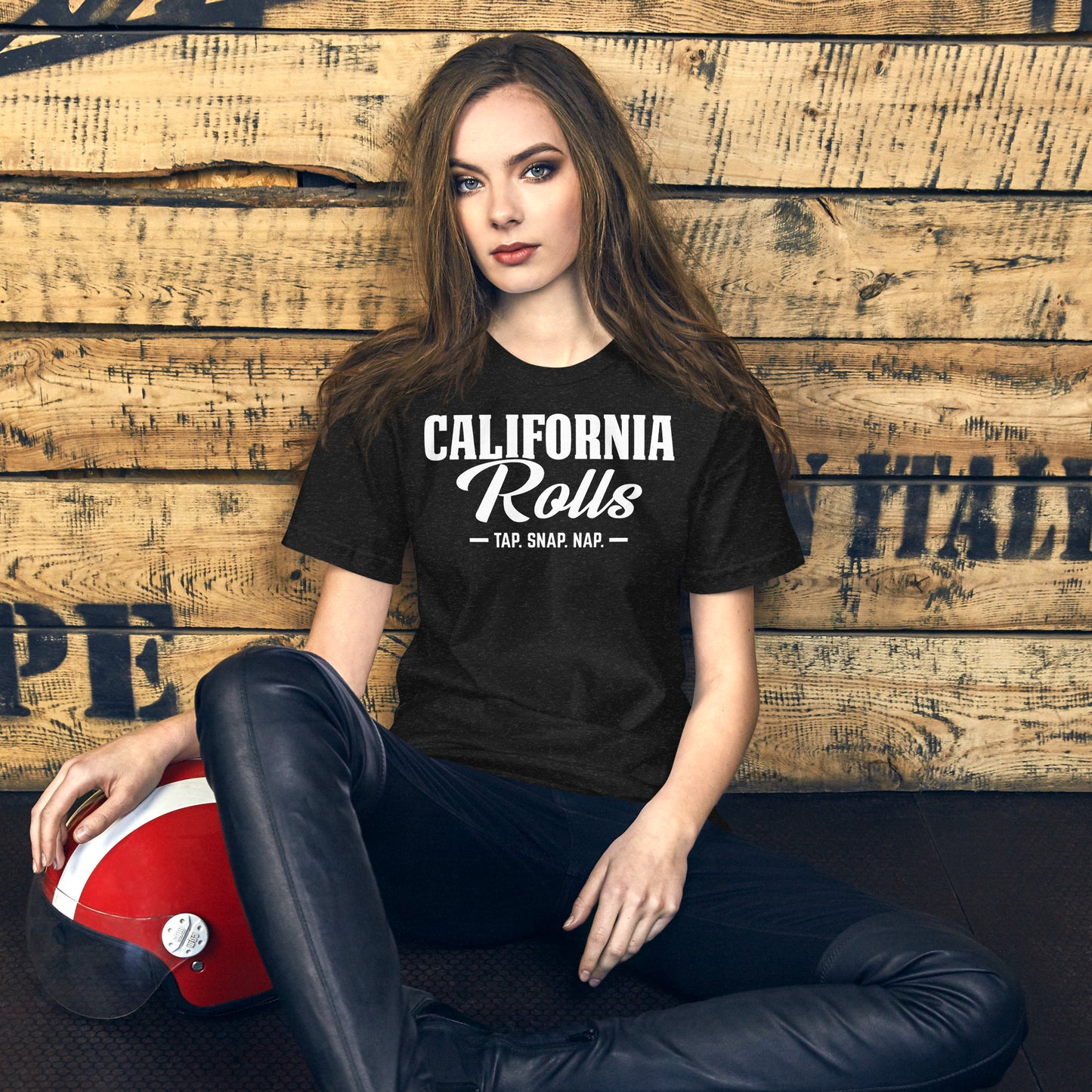 California Rolls - "Tap. Snap. Nap." Unisex T-shirt