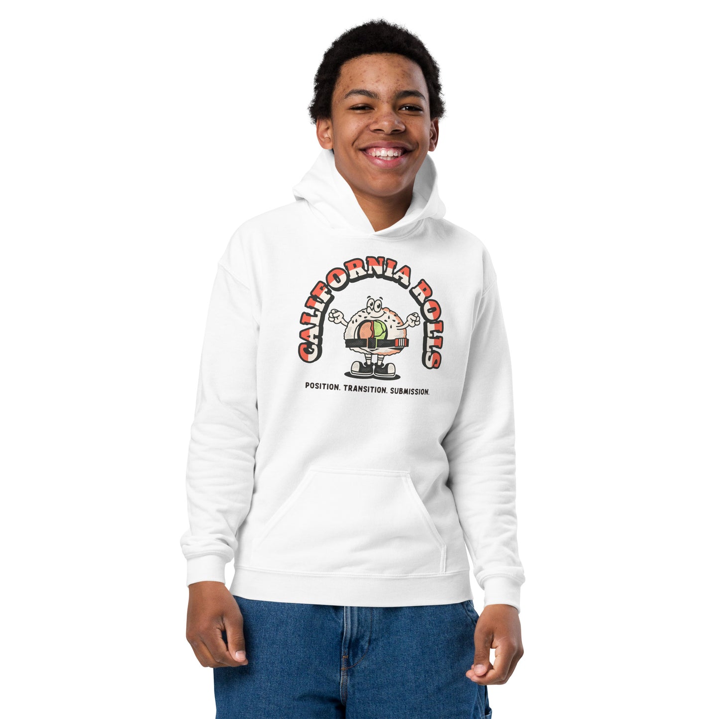 California Rolls Mascot Youth Heavy Blend Hoodie