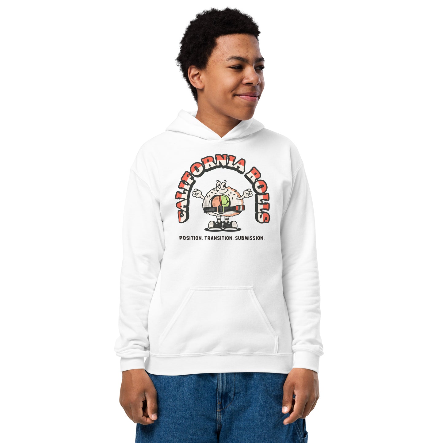 California Rolls Mascot Youth Heavy Blend Hoodie