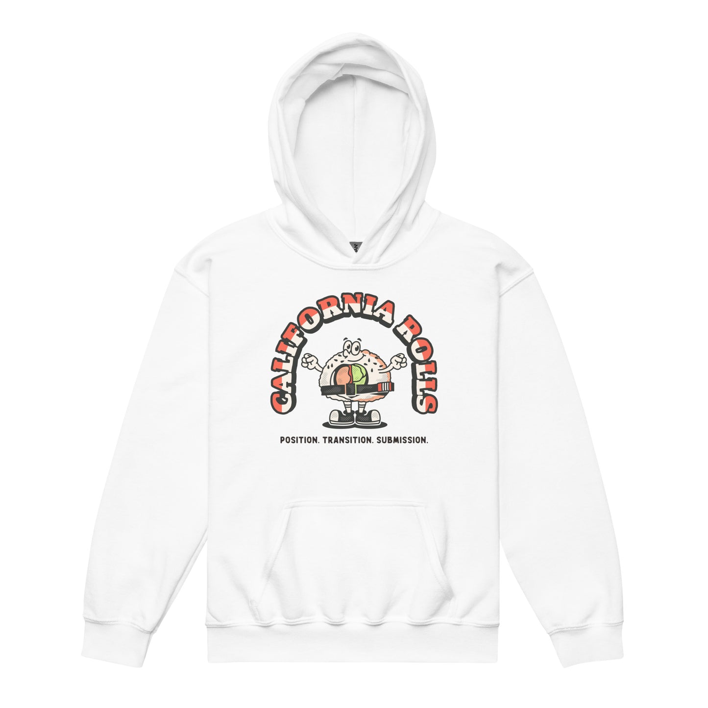 California Rolls Mascot Youth Heavy Blend Hoodie