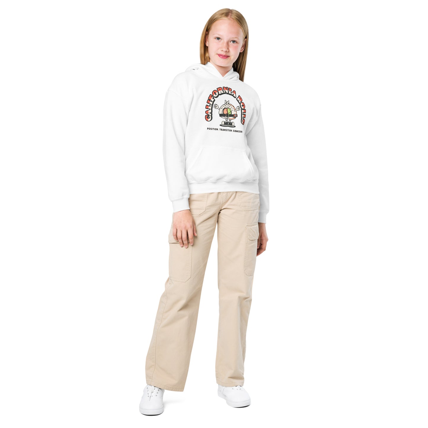 California Rolls Mascot Youth Heavy Blend Hoodie