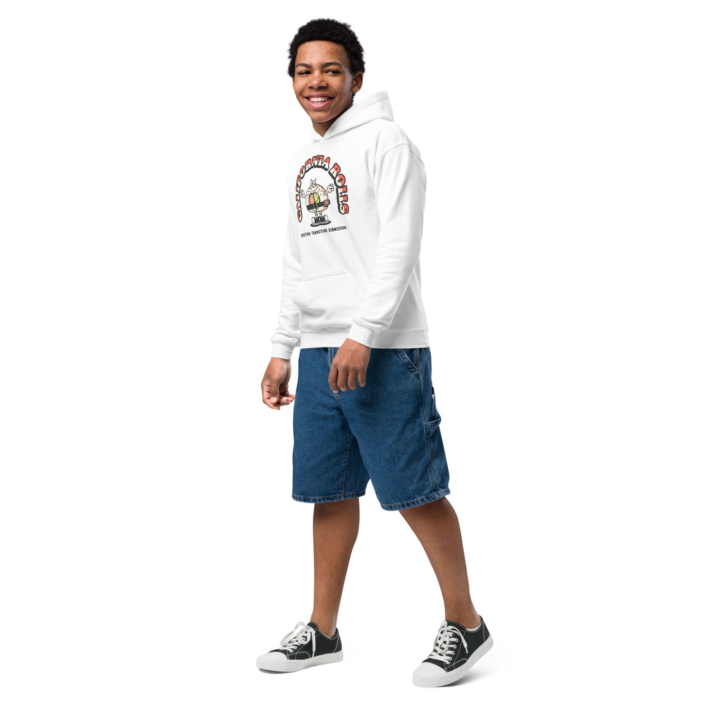 California Rolls Mascot Youth Heavy Blend Hoodie